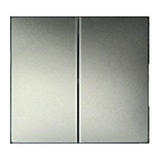 Клавиша подвійна алюміній Valena