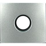 Лицевая панель розетки TV алюміній Valena