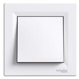 вимикач-кнопка білий Asfora