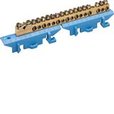 Клеммная колодка на DIN-рейку нулевая 1х25+8x16+8x10мм2 Hager