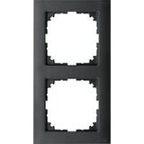 Рамка 2 поста антрацит M-PURE