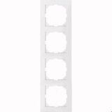 Рамка 4 поста полярно-білий M-PURE