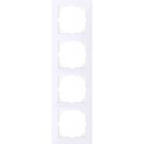 Рамка 4 поста активный белый M-PURE