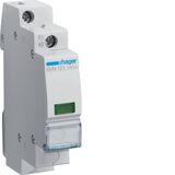 Индикатор фазы на DIN рейку зеленый, 1м, светодиод, 230В АС Hager