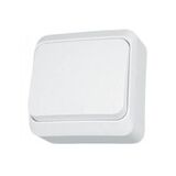 Выключатель одноклавишный IP20 10А 250В белый Prima