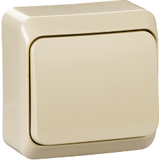 Выключатель одноклавишный IP20 10А 250В крем Prima