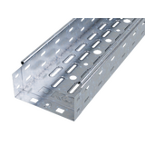 Лоток перфорированный 80х80 горячего цинкования метод Сендзимира L 3000 ДКС