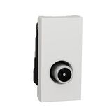 Розетка TV один 1 модуль белый Unica New