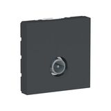Розетка TV один 2 модуля антрацитацит Unica New