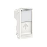 Центральная плата RJ45 Keystone/Systimax 1 м белый Unica New
