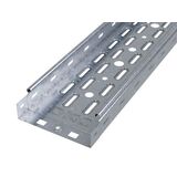 Лоток перфорированный 100х50 горячего цинкования метод Сендзимира L 2м ДКС