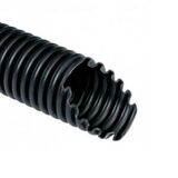 MONOFLEX труба гофровона з протяжкою, 32 мм, стійка до УФ- випромінювання, чорна.