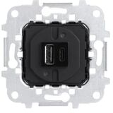 USB-зарядний пристрій з USB-адаптером змінного струму - Платформа 8100 230 V AC / 5 V DC 18 W (накладка 8585) Sky, Skymoon