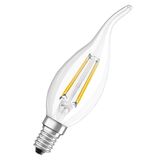 світлодіодна лампа Свічка на вітрі 4W/827 230V E14 LED Star Classic BA 40 Filament Clear LEDVANCE