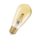 Вінтажна  лампа  DIM 6,5W/824 230V Е27 Vintage 1906 Edison 55 Filament Gold LEDVANCE