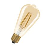 Вінтажна  лампа  DIM 7,2W/824 230V E27 Vintage 1906 Edison 60 Filament Gold LEDVANCE