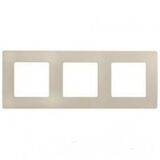 672513 Рамка 3-постова Etika (слонова кістка) Легранд