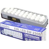 Світильник аварійний EML-9830 LED 6w 220-240V (3.7V1.2Ah) переносний ліхтар на акумуляторі ELMAR