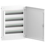 Розподільчий щит 96 модулів врізний з пластику 4 ряди по, 24 модулів, білі двері, PrismaSeT XS Schneider