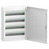 Розподільчий щит 96 модулів навісний з пластику 4 ряди по 18 модулів, білі двері, PrismaSeT XS Schneider