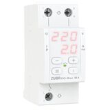 ZUBR D2-32 red, 1ф, 32А, 2мод, вольтметр, мін. напр., макс. напр, термозахист