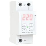 ZUBR D2-50 red, 1ф, 50А, 2мод, вольтметр, мін. напр., макс. напр, термозахист