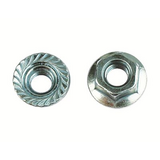 Гайка с насечкой препятствующей откручивание М6 ДКС