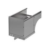 Кут CDSS 90°вертикальний зовнішній перехідник лівобічний осн. 100 H100  гарячого цинкування.