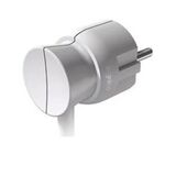 Вилка із заземленням з боковим входом Белая Legrand