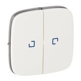 Клавиша 2-кл. выключателя с подсветкой Белый серия Valena ALLURE LEGRAND