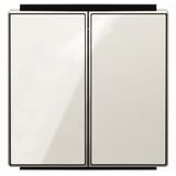 8511 CB Клавиша подвійна, Sky (біле скло) Niessen ABB