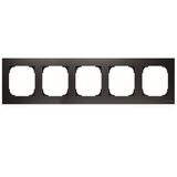 8575 NS Рамка 5 постів Sky чорний оксамит Niessen ABB