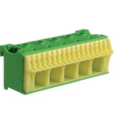 Блок PE-клемм QiuckConnect PE-клемма 5x16мм2+17x4мм2 ширина 90мм HAGER