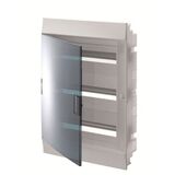 Малий розподільний щит 54M IP41 Mistral вбудований, прозорі двері, з клемними колодками 64 подкл. ABB