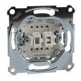 Выключатель 2-клавишный кнопочный Механизм СХ.5 для скрытого монтажа Merten