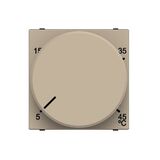 N2240.3 CV Терморегулятор с датчиком (2мод., шампань), Zenit Niessen ABB