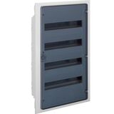 Щит вбудований 72-модуля 4x18 ряда с прозрачной дверкой з клемами IP40 Golf HAGER