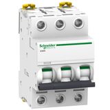 Автоматичний вимикач Schneider  3P 63A "D" 3 модуля серія iC60N 6КА