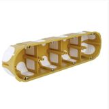 Коробка приладова, чотирьохкратна з еластичними вводами, 280х68х50мм КОПОС