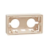 Коробка для відкритого монтажу 2-постова Бежева Unica New Studio Schneider