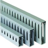 Кабель-канал перфорований короб RL75 25x30 шаг 12,5мм перф. 5мм L=2м Сірий  QUADRO  ДКС