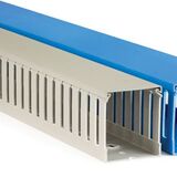 Кабель-канал перфорований короб T1-E 25x 40 шаг 10мм перф. 4мм L=2м Сірий  QUADRO  ДКС