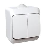 Выключатель 2-кл внешнего монтажа IP44 (сх.5) серия Cedar Plus Белый Schneider