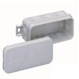 Распределительная коробка Mini 25-L 89х43х37 пустая 10 отводов IP55 серая Spelsberg