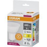 LED PAR16 50 6W/830 480Lm 230V GU10 Osram