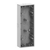 Merten D-Life коробка 3 пост нержавіюча cталь