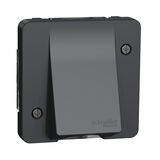 Механізм виводу кабеля IP55, чорний, Mureva Styl Schneider Electric