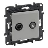 NILOE STEP Розетка TV-SAT "звезда", Цвет Алюминий