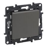 NILOE STEP Переключатель одноклавишный 10А автоматические клеммы, Цвет Сталь