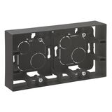 NILOE STEP Коробка накладной монтаж 2-постовая  Цвет Сталь